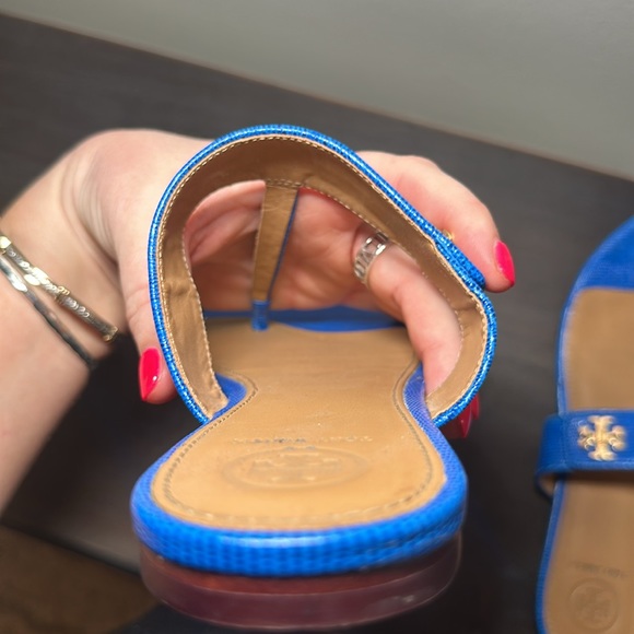 Tory Burch Bright Blue Sandals Very gently used Size 8.5 - Picture 10 of 10